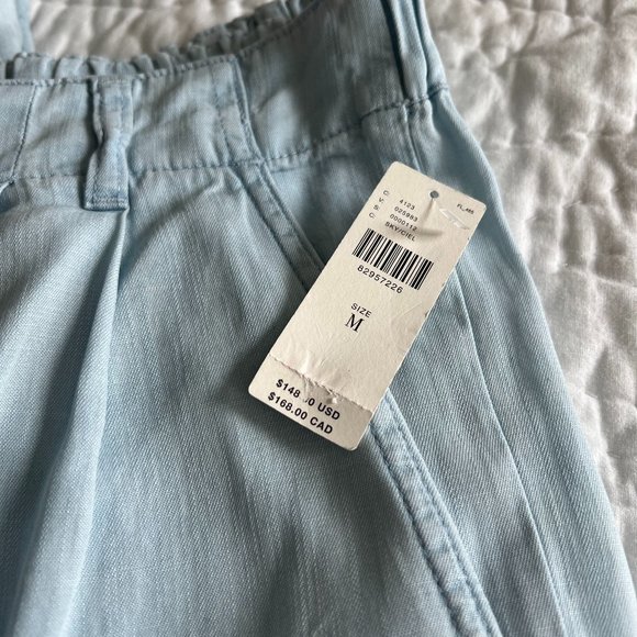 NWT Anthropologie + Cloth & Stone Pleated Wide-Leg Pants - Picture 6 of 8